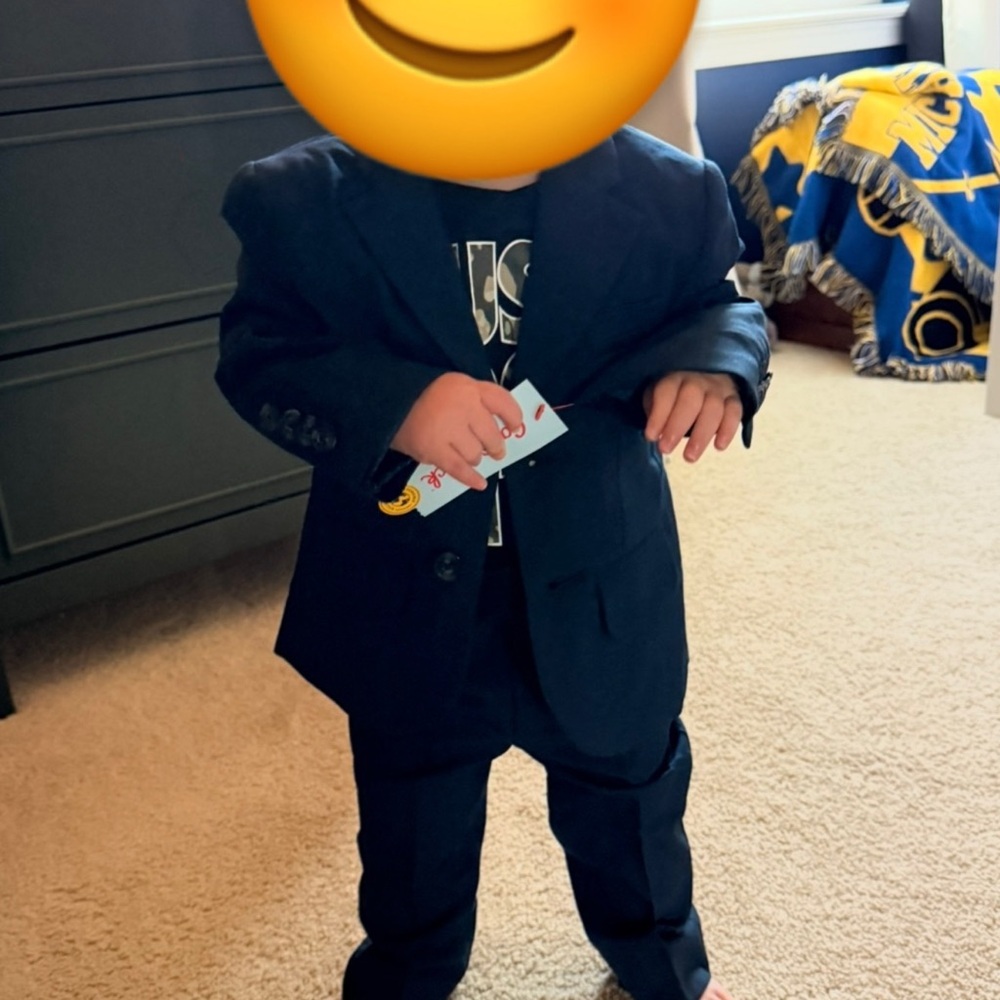 Cat & Jack Navy Suit - 12m